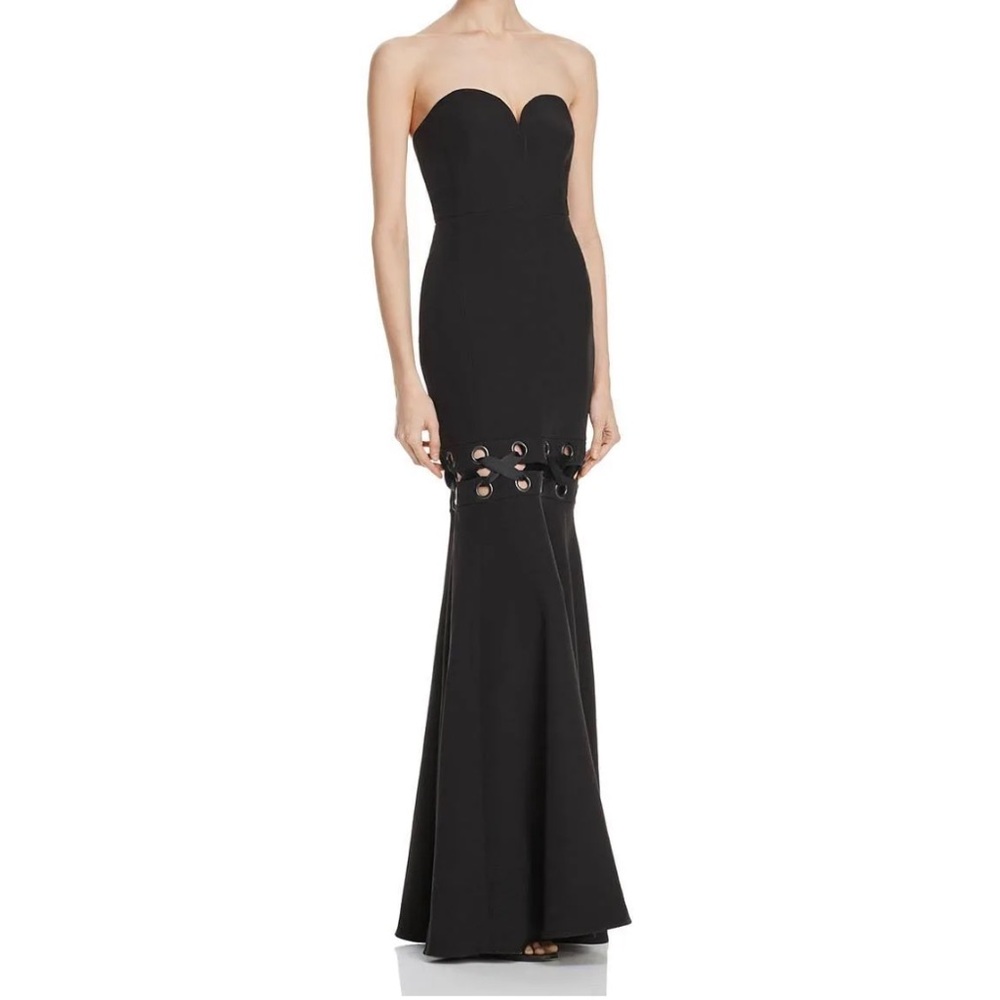 La Maison Talulah Corset Lace Me Gown New With Tags Black Dress Size Small